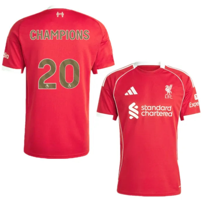 Liverpool 25/26 Home Kit CHAMPIONS 20
