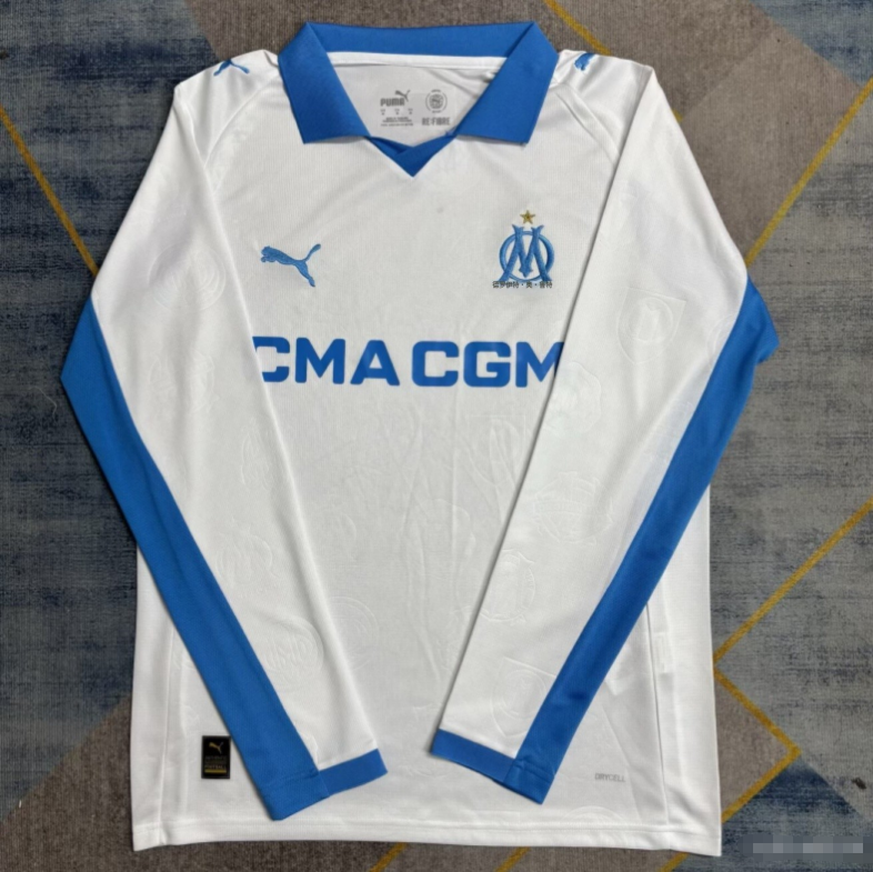 Marseille 25/26 Home Kit Long Sleeve