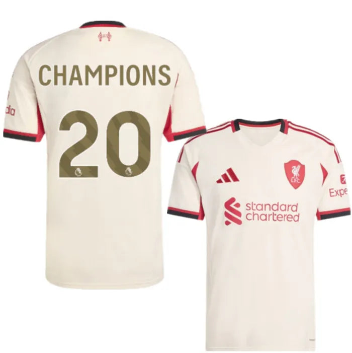 Liverpool 25/26 Away Kit CHAMPIONS 20
