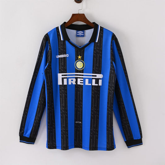 Inter Milan 97/98 Home Retro kit Long sleeve
