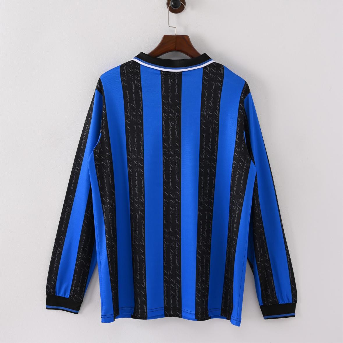 Inter Milan 97/98 Home Retro kit Long sleeve